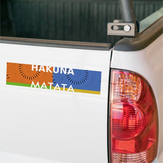 Sticker Hakuna Matata Modèle (Sur camion)