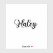 Sticker Haley Name - Calligraphie manuscrite (Feuille)