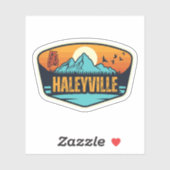 Sticker Haleyville, Alabama (Feuille)