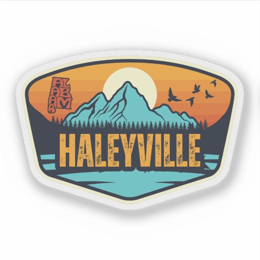 Sticker Haleyville, Alabama (Devant)