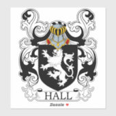 Sticker Hall Family Crest (Feuille)