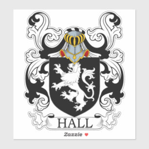 Sticker Hall Family Crest