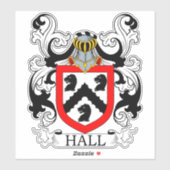 Sticker Hall Family Crest (Feuille)