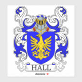 Sticker Hall Family Crest (Feuille)