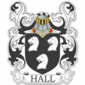 Sticker Hall Family Crest (Devant)