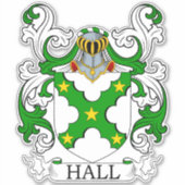 Sticker Hall Family Crest (Devant)