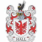 Sticker Hall Family Crest (Devant)