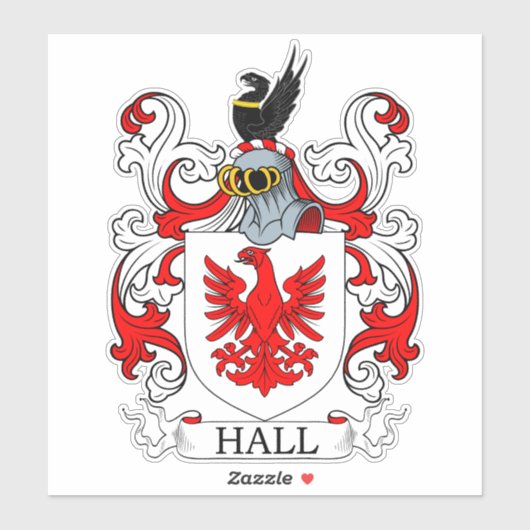 Sticker Hall Family Crest (Feuille)