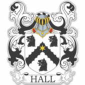 Sticker Hall Family Crest (Devant)