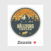 Sticker Hällefors, Suède Sverige (Feuille)