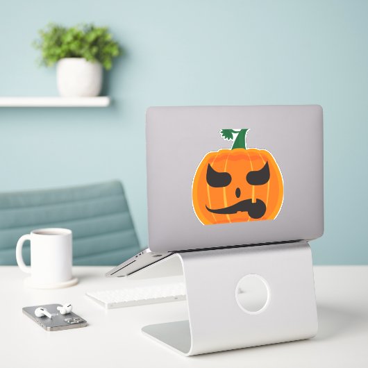 Sticker Halloween (Ordinateur portable sur le bureau)