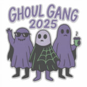 Sticker Halloween 2025, Ghoul Gang Coffee Squad (Devant)