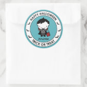 Sticker Halloween Aqua Treat Bag Étiquette (Sac)