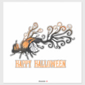 Sticker Halloween/arbre/citrouille/chute (Feuille)