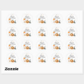 Sticker Halloween Baby shower Little Boo est due (Feuille)