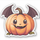 Sticker Halloween Bat Jack-o-Lantern (Devant)