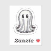 Sticker Halloween blanc simple (Feuille)