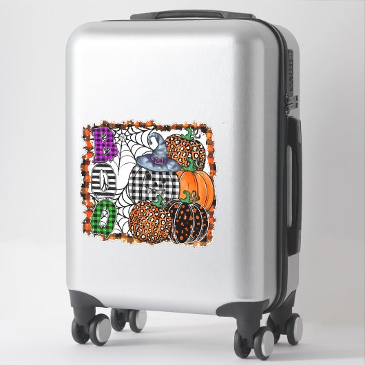 Sticker Halloween Boo          (Sur valise)