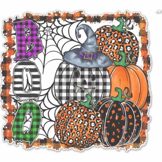 Sticker Halloween Boo          (Devant)