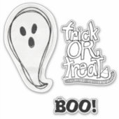 Sticker Halloween Boo Ghost (Devant)