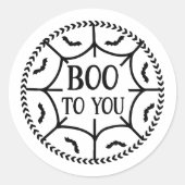 Sticker Halloween 'Boo to You' (Devant)