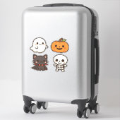 Sticker Halloween Characters � Ghost, Pumpkin, Black Cat & (Sur valise)