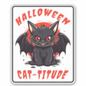 STICKER HALLOWEEN CHAT TITUDE CHAT (Devant)