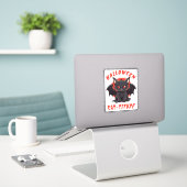 STICKER HALLOWEEN CHAT TITUDE CHAT (Ordinateur portable sur le bureau)