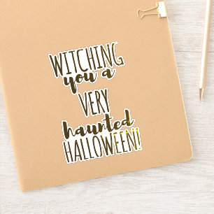 Sticker Halloween -citation drôle