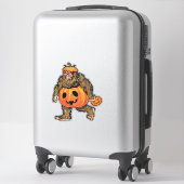 Sticker Halloween Citrouille Bigfoot (Sur valise)