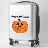 Sticker Halloween Citrouille mignon (Sur valise)