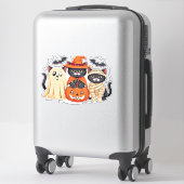 Sticker Halloween Cute Ghost Citrouille Chat Classic T-Shi (Sur valise)