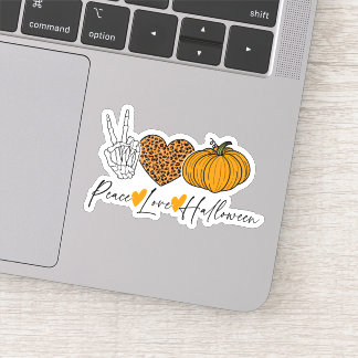 Sticker Halloween de l'amour de la paix