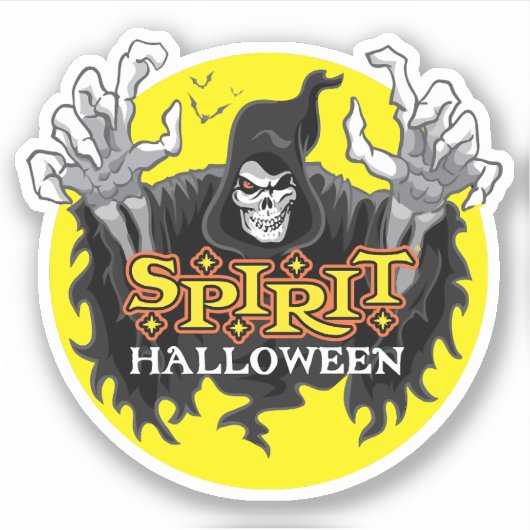 Sticker Halloween de l'esprit (Devant)
