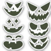 Sticker Halloween Déplaisant effraction mal visage Éffraya (Devant)