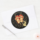 Sticker Halloween diabolique vintage (Enveloppe)
