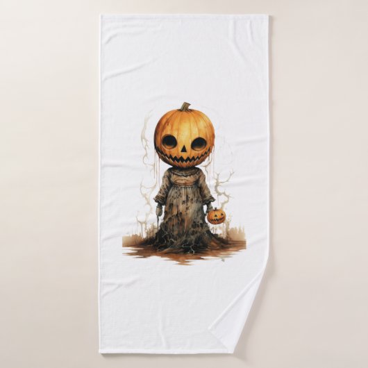 Sticker Halloween Doll citrouille (Serviette de bain)