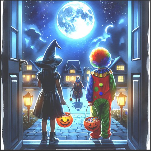 Sticker Halloween Éffrayant (Devant)