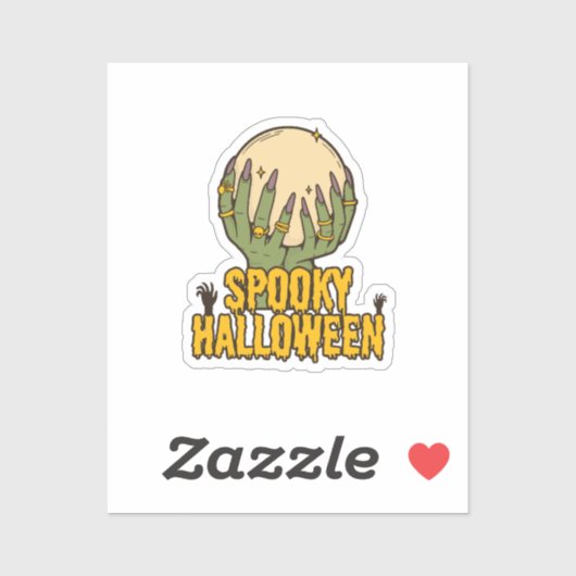 Sticker Halloween éffrayant (Feuille)