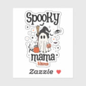 Sticker Halloween éffrayant - Ghost et chat (Feuille)