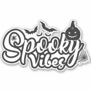 Sticker Halloween éffrayant Vibes