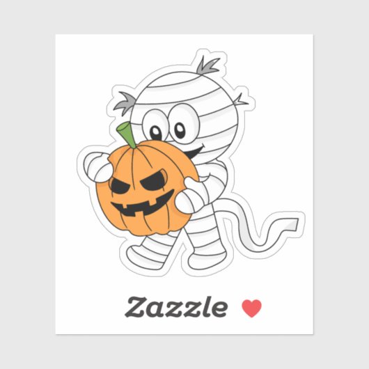 Sticker Halloween Éffrayante Déplaisante mignonne maman (Feuille)