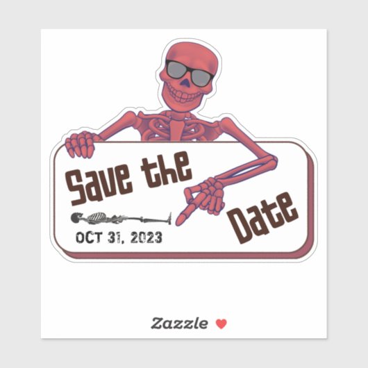 Sticker Halloween Enregistrer la date (Feuille)