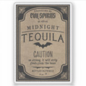 Sticker Halloween Esprits Maléfiques Tequila de Minuit Pot (Devant)