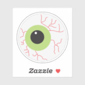 Sticker Halloween Eyeball effrayant (Feuille)