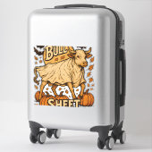 Sticker Halloween feuille de taureau de vache (Sur valise)