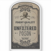 Sticker Halloween Finest Poison non filtré Potion magique (Devant)
