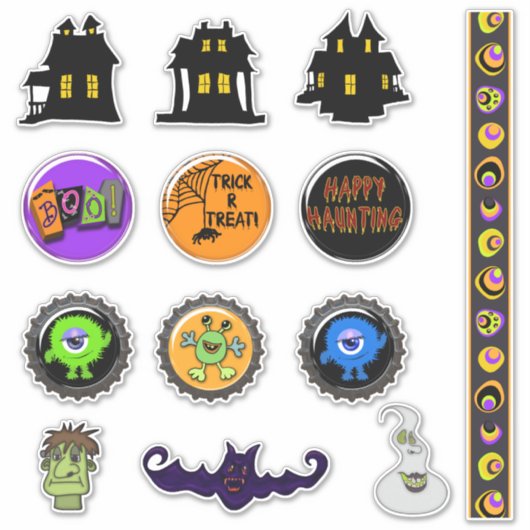 Sticker Halloween Fun Collection (Devant)