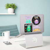 Sticker Halloween fun joli joli caractère de garçon (Ordinateur portable sur le bureau)