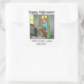 Sticker Halloween Humour "Cash Only" (Sac)